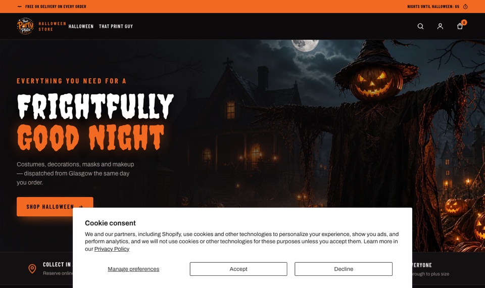 That Party Place — ecommerce storefront